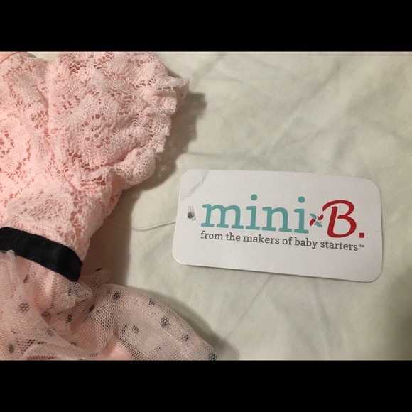 Mini-B Pink and Black Dress 9 Months - Picture 2 of 3
